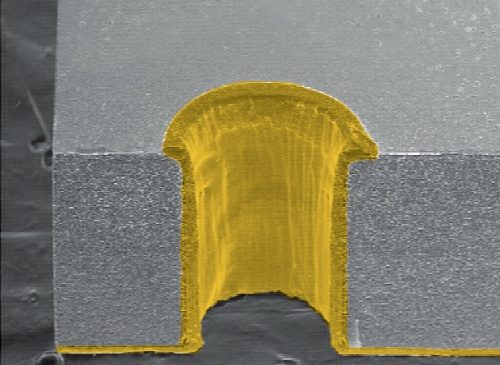 Enforced Hollow Plated Via 1-1 Thin Film Plated Via