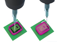 Dam & Fill encapsulation adhesives