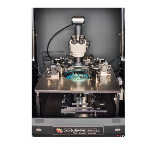 Flexible Manual Probe System Dark Box Internal View for RF Test Flexible Manual Probe System Dark Box Internal View for RF Test