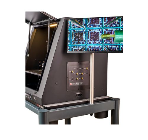 Flexible Manual Probe System Dark Box Side View for RF Test Flexible Manual Probe System Dark Box Side View for RF Test
